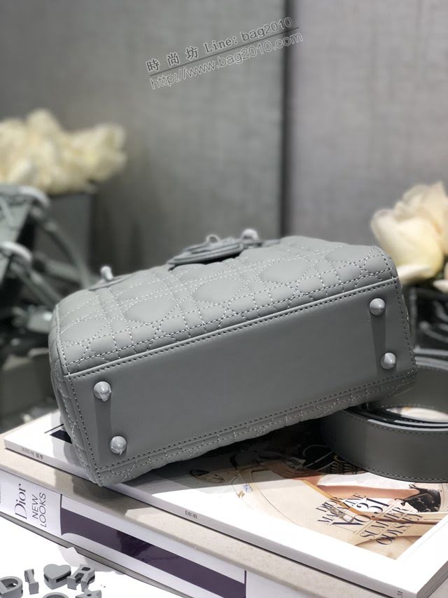 Dior女包 迪奧磨砂三格mini戴妃包 Dior手提肩背斜挎包  dfk1842